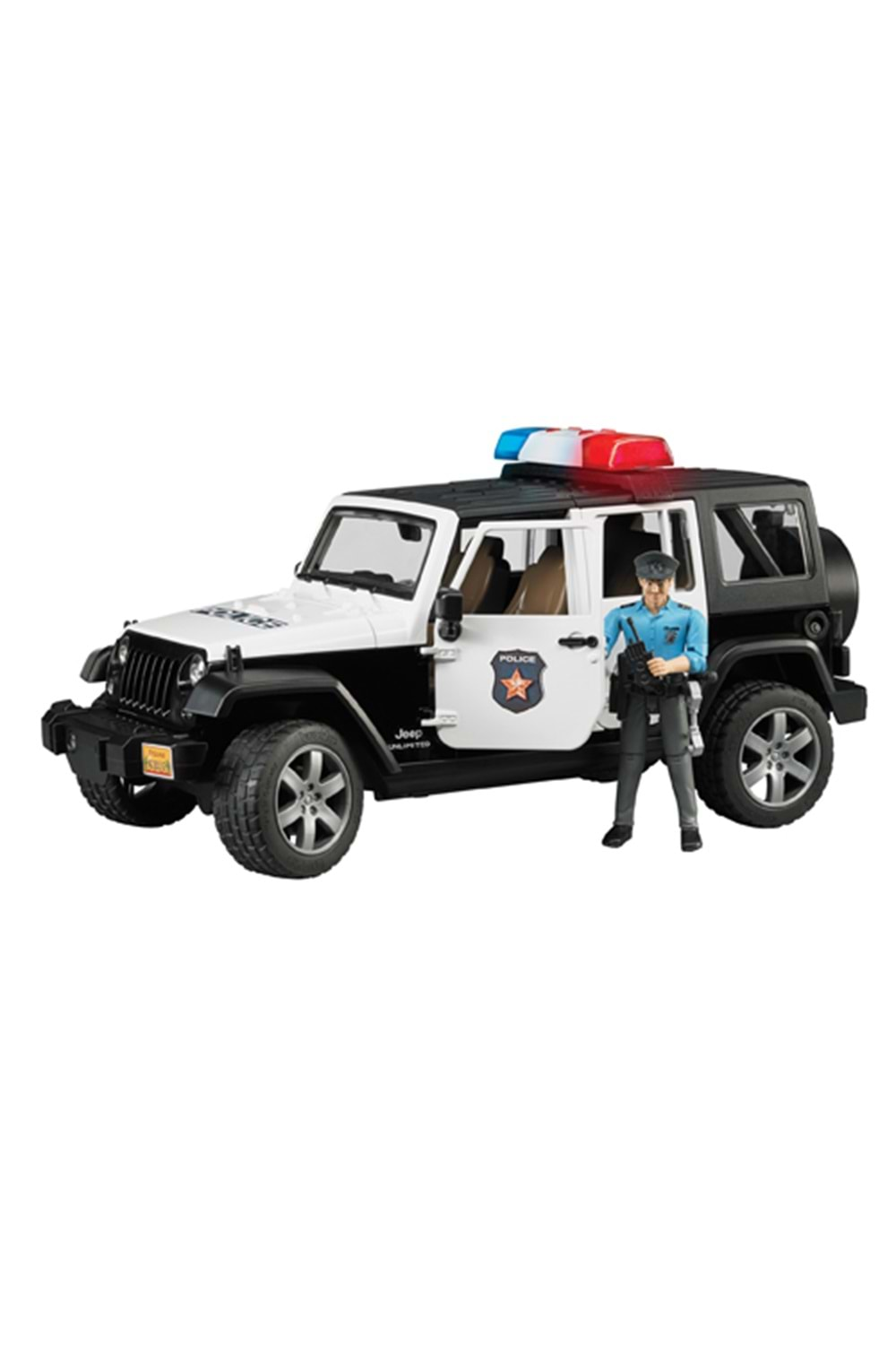 Bruder Jeep Wrangler U.R. Polis Araci Ve Memur 02526