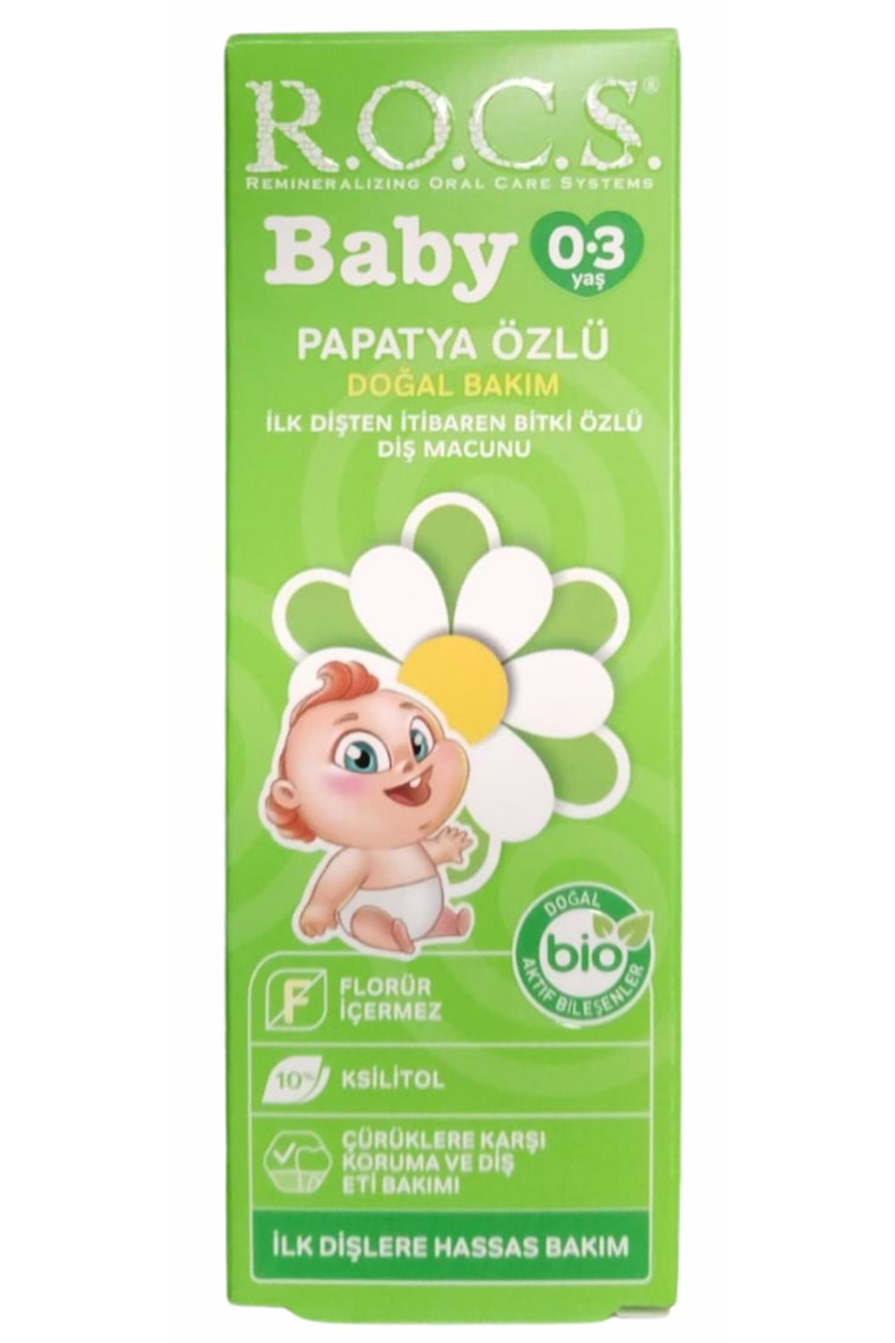 ROCS Baby Papatya Özlü Diş Macunu 35 ml 0-3 Yaş