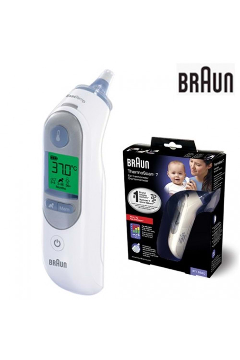 Braun TermoScan 7 Ateş Ölçer Kulaktan IRT6520