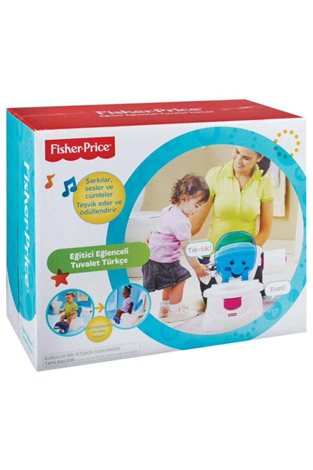 Fisher Price Eğitici Eğlenceli Tuvalet BMD23