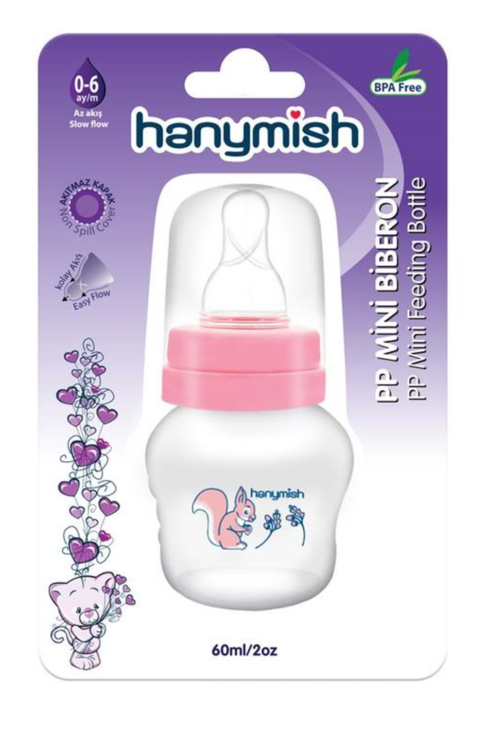 Hanymish PP Mini Biberon 60ml 432