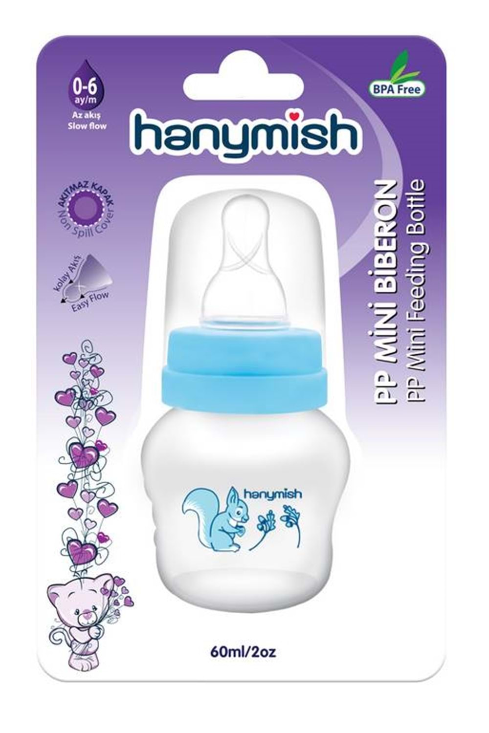 Hanymish PP Mini Biberon 60ml 432