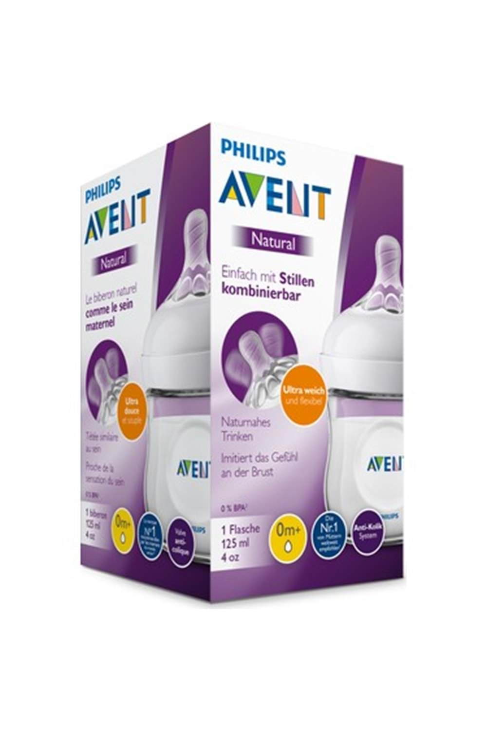 Avent Natural Biberon 125 ml 0 Ay+ SCF030/17