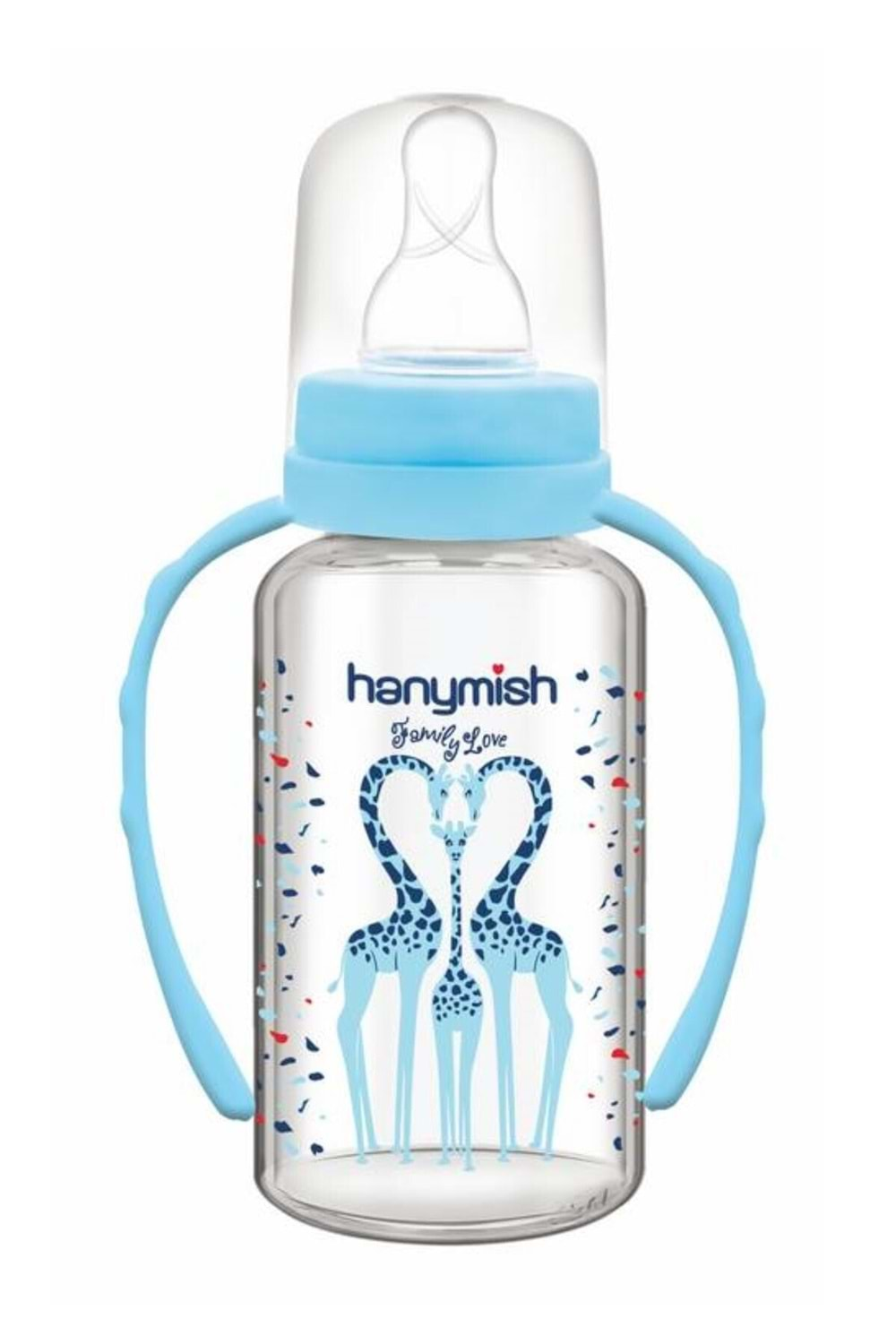 Hanymish Cam Biberon Kulplu 125 ml 0-6 ay