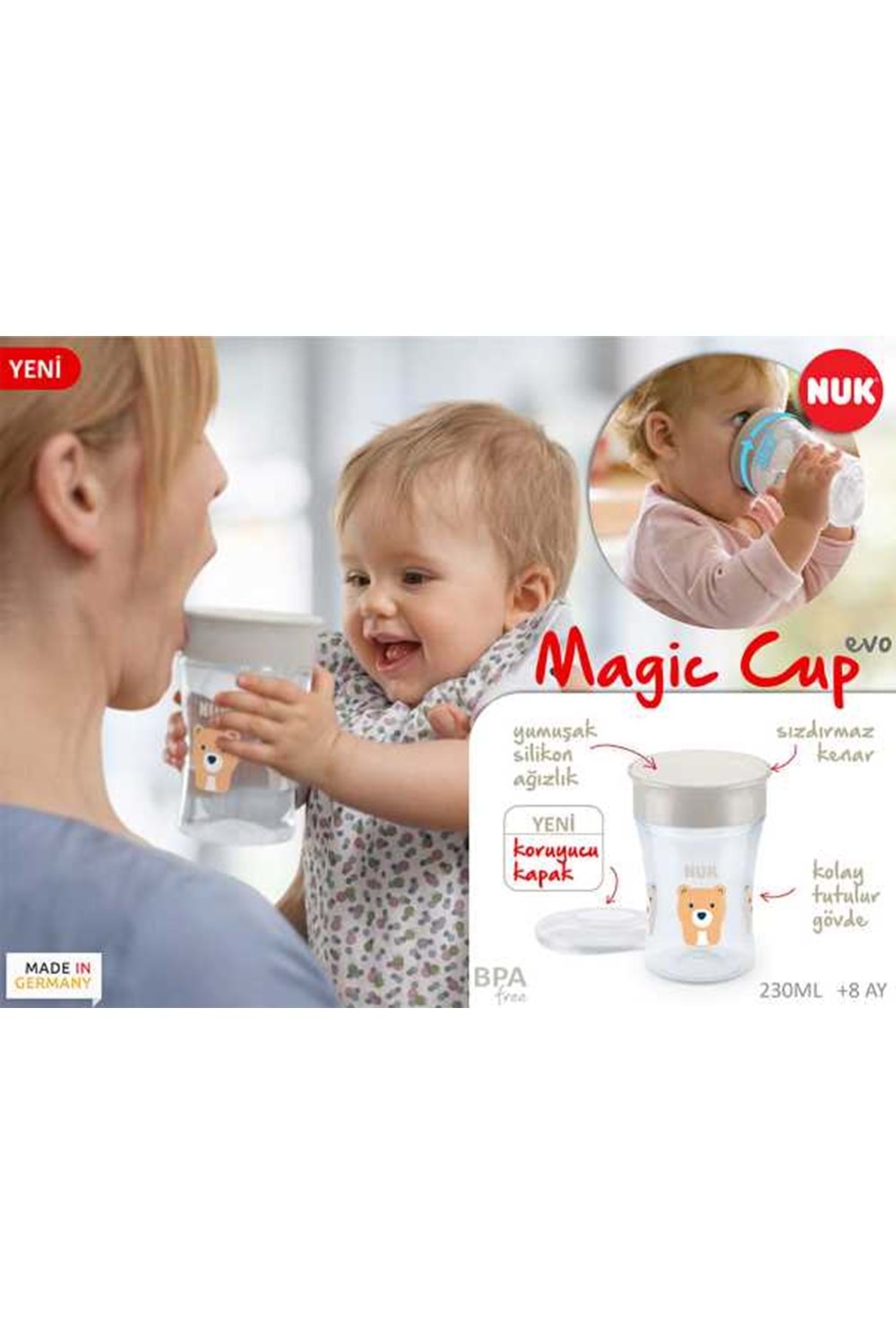 Nuk Magic Cup Evo Suluk 230 ml 8 ay+