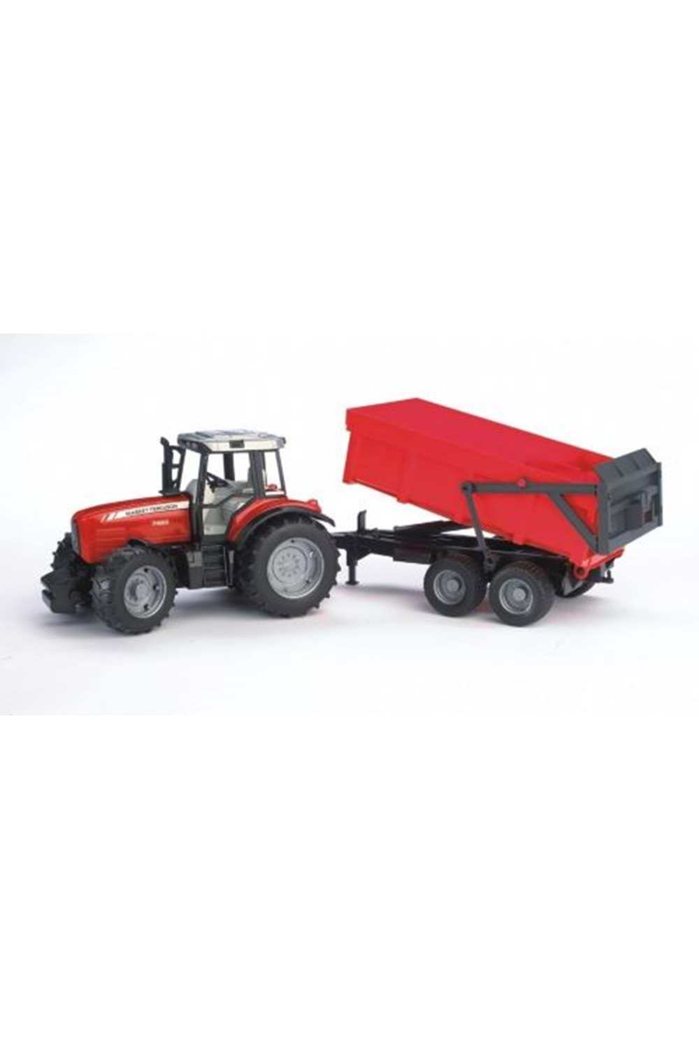 Bruder Massey Ferguson 7480 Traktör Römork 02045