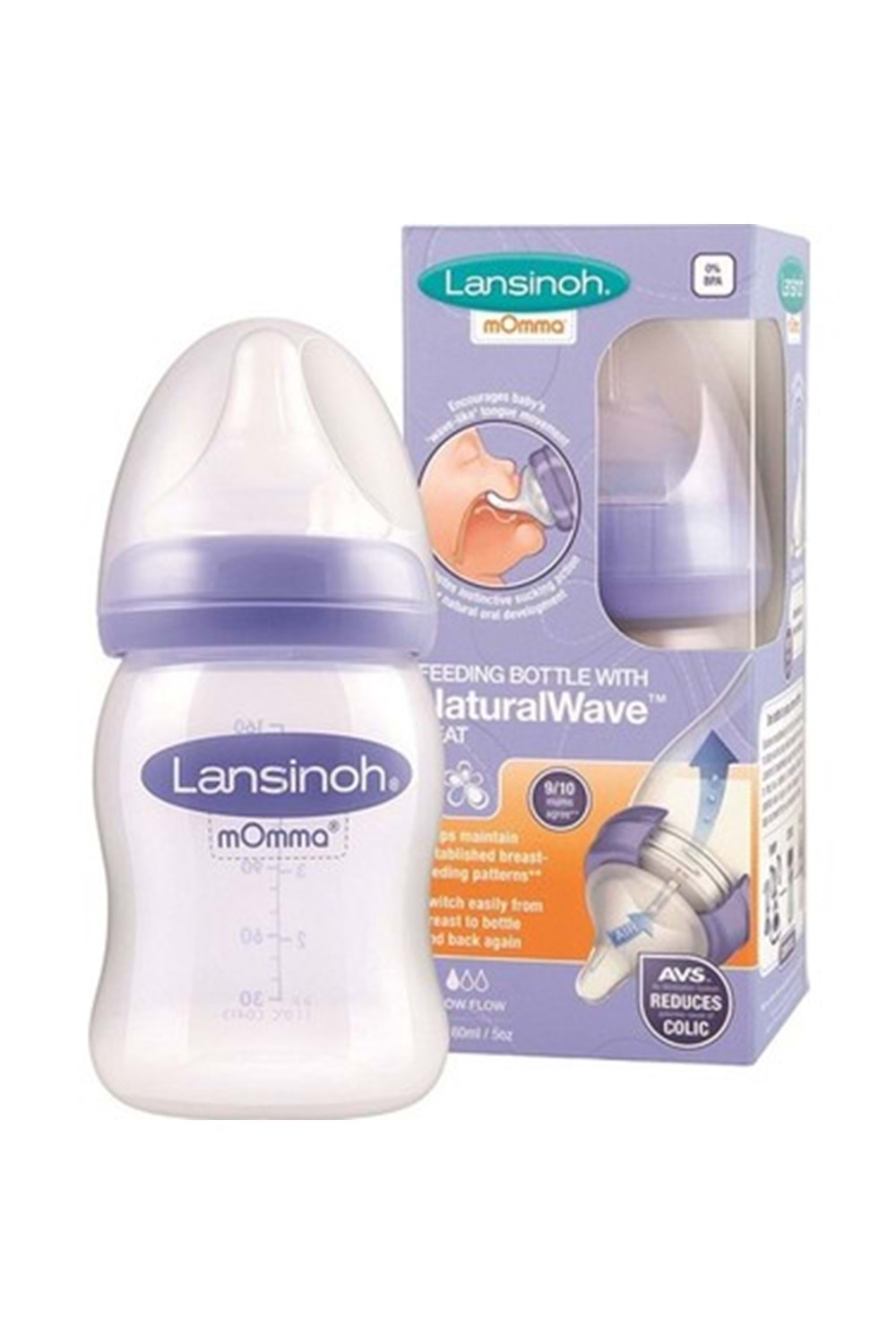 Lansinoh Natural Wave Biberon 160 ml