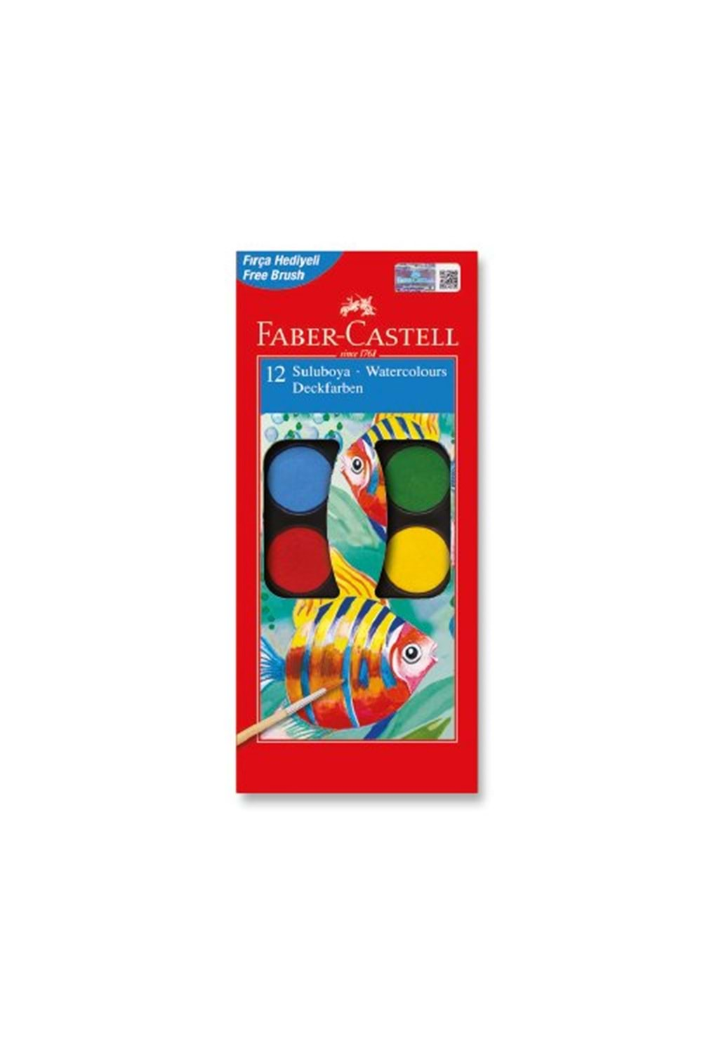 Faber Castell Sulu Boya 12 li Büyük Boy