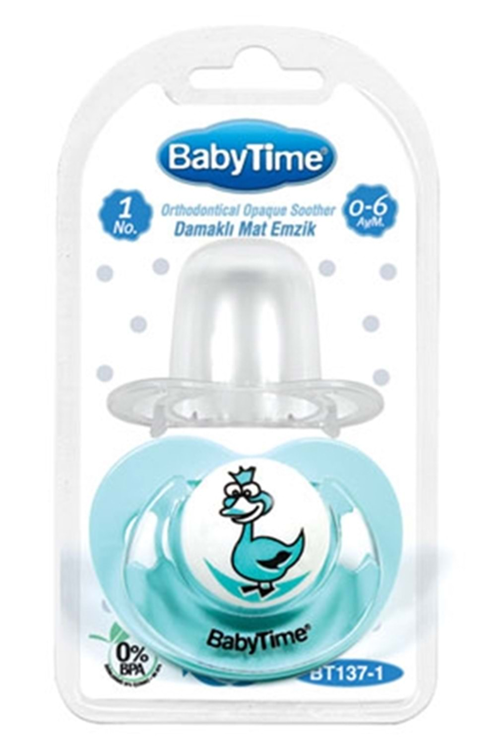 Baby Time Damaklı Mat Gövdeli Emzikler 0-6 ay BT137