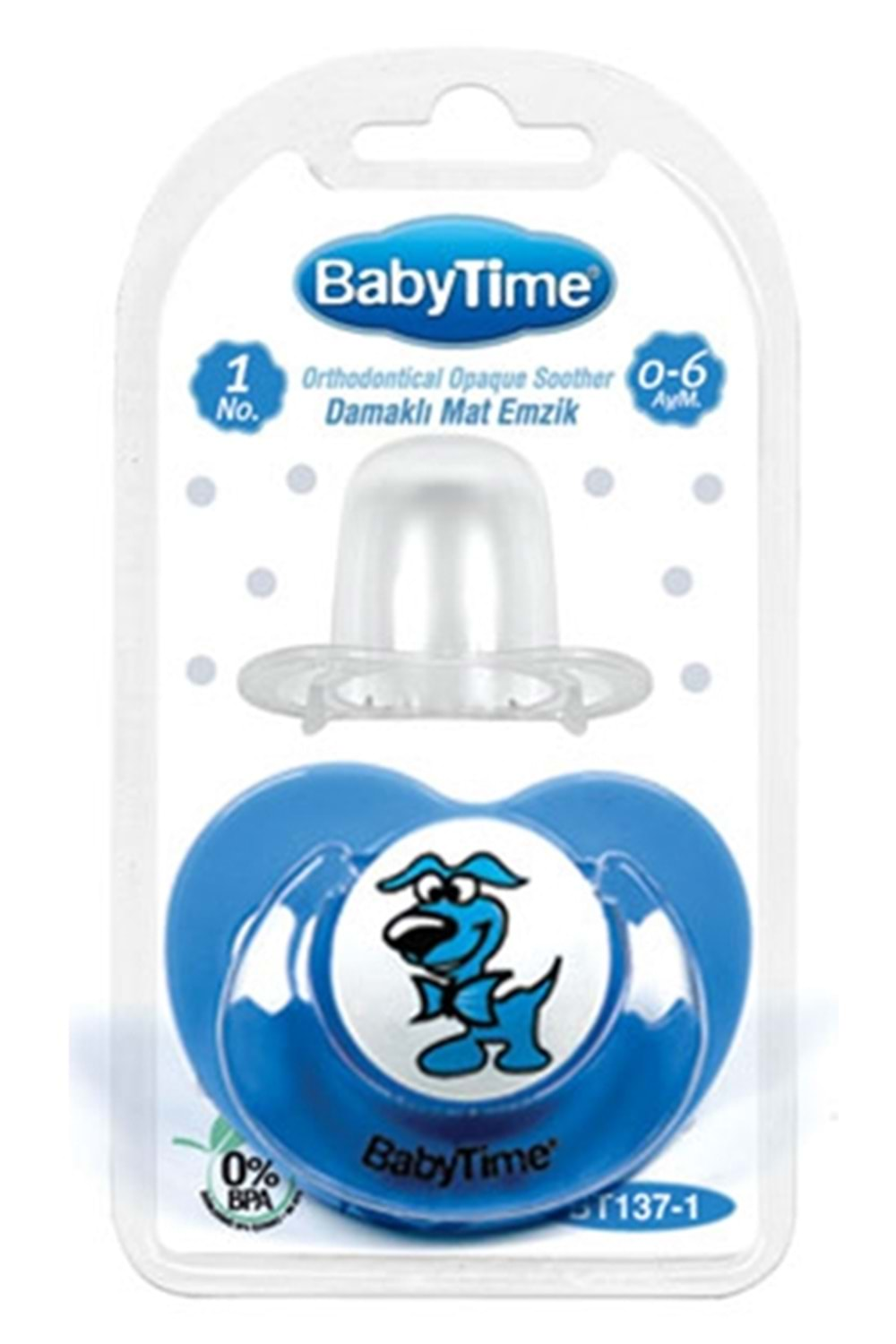 Baby Time Damaklı Mat Gövdeli Emzikler 0-6 ay BT137