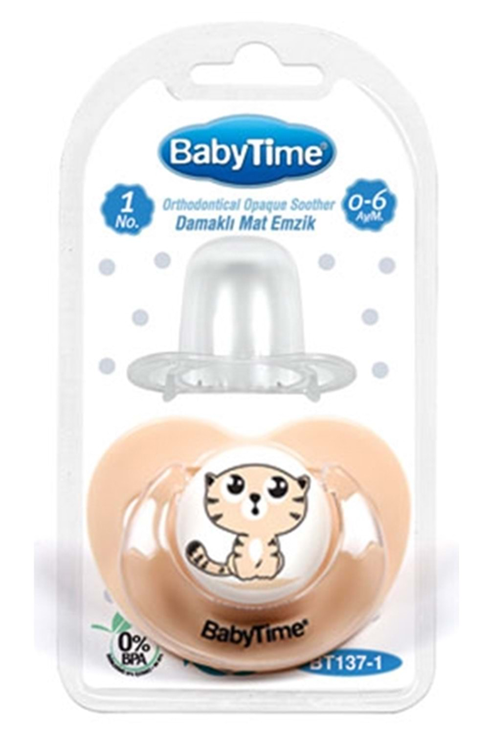 Baby Time Damaklı Mat Gövdeli Emzikler 0-6 ay BT137