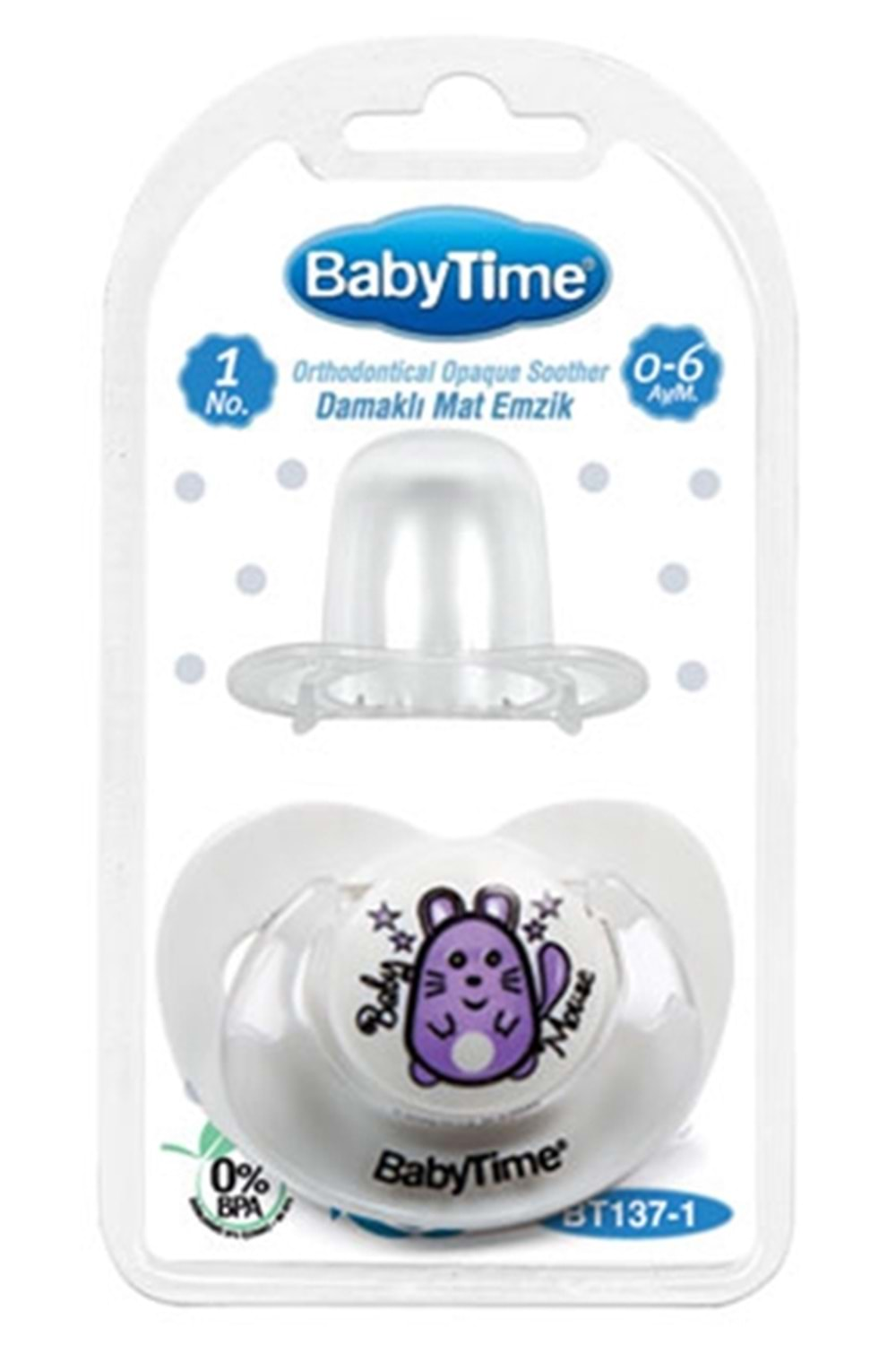 Baby Time Damaklı Mat Gövdeli Emzikler 6-18 ay BT138