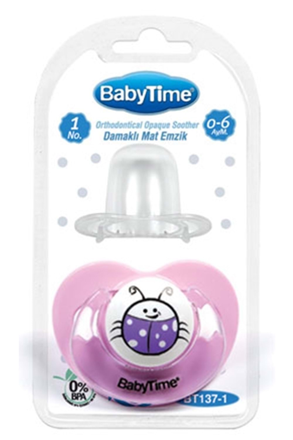 Baby Time Damaklı Mat Gövdeli Emzikler 6-18 ay BT138