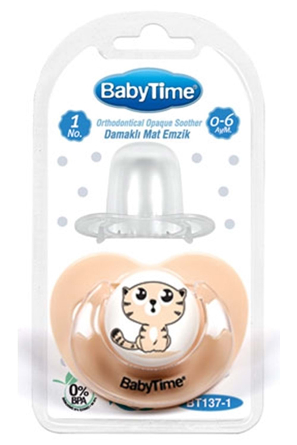 Baby Time Damaklı Mat Gövdeli Emzikler 6-18 ay BT138