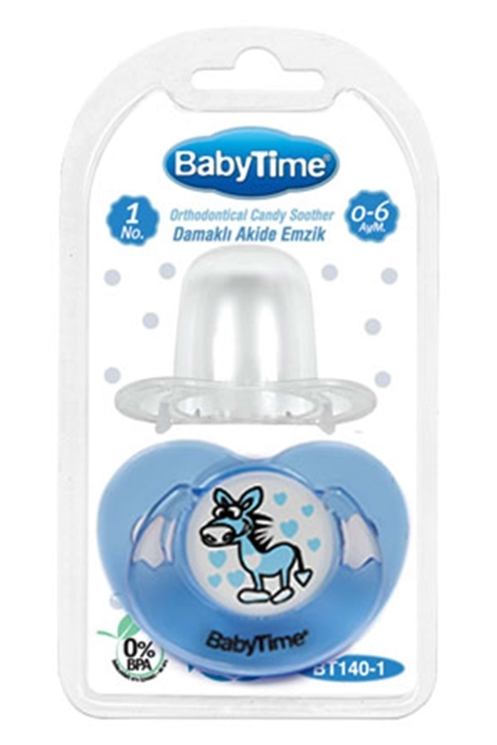 Baby Time Damaklı Akide Gövdeli Emzik 0-6 ay BT140