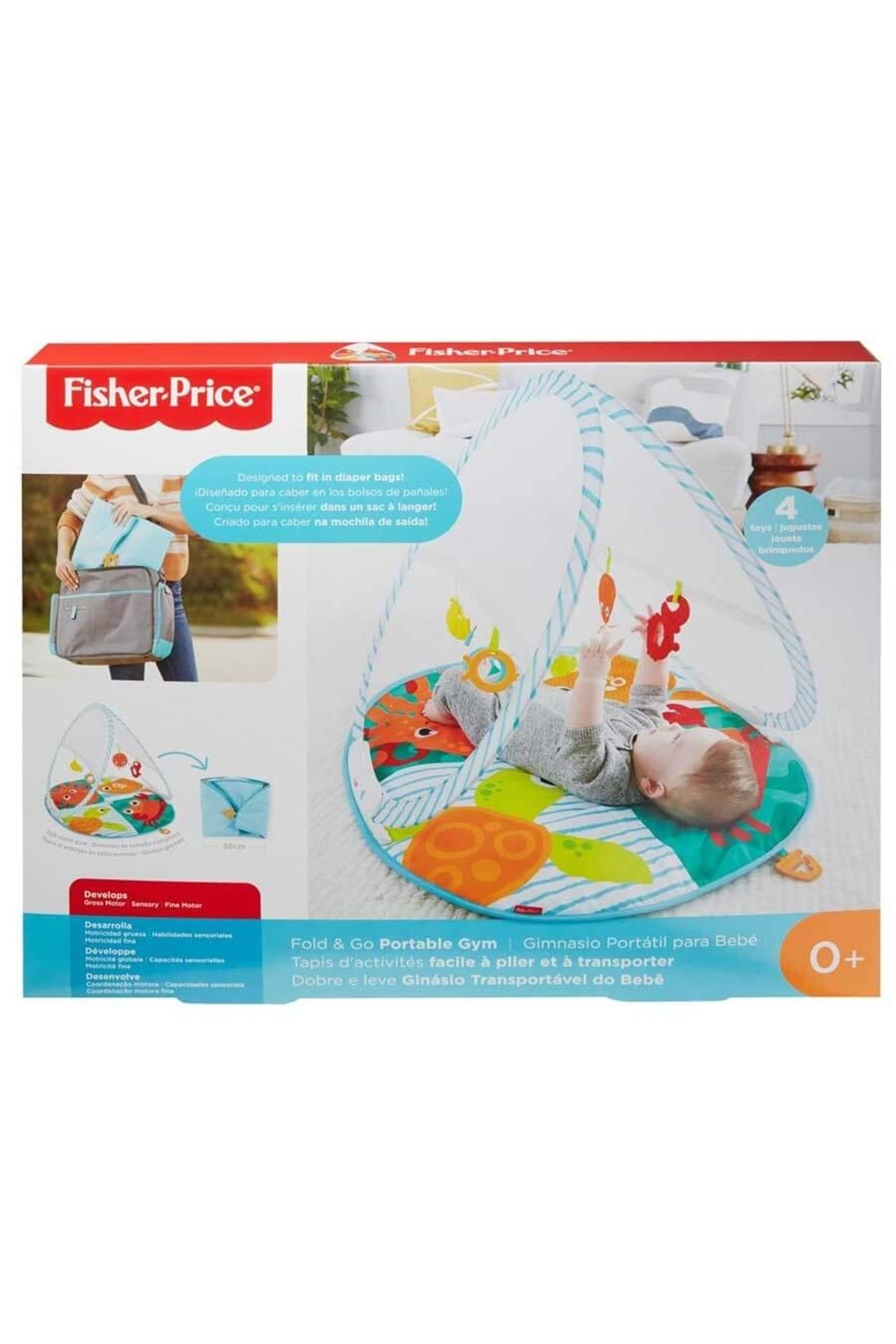 Fisher Price Renkli Dostlar Taşınabilir Jimnastik Merkezi FXC15