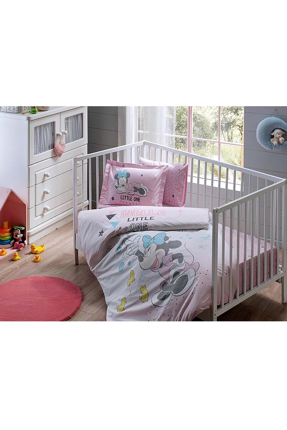 Taç Disney Minnie Bebek Nevresim Takımı