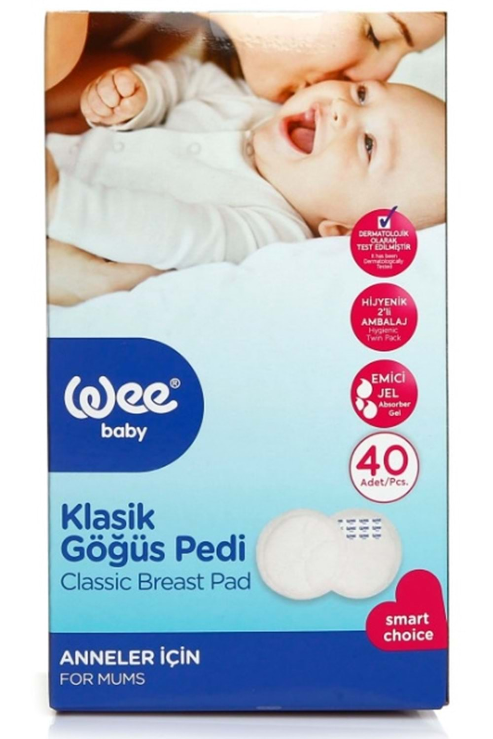 Wee Baby Göğüs Pedi 40 lı 132