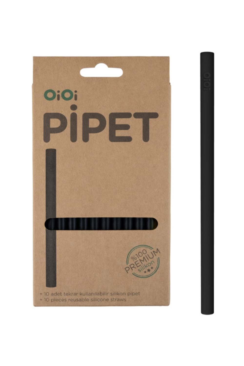 Oioi Silikon Pipet 10 lu Bitter Black