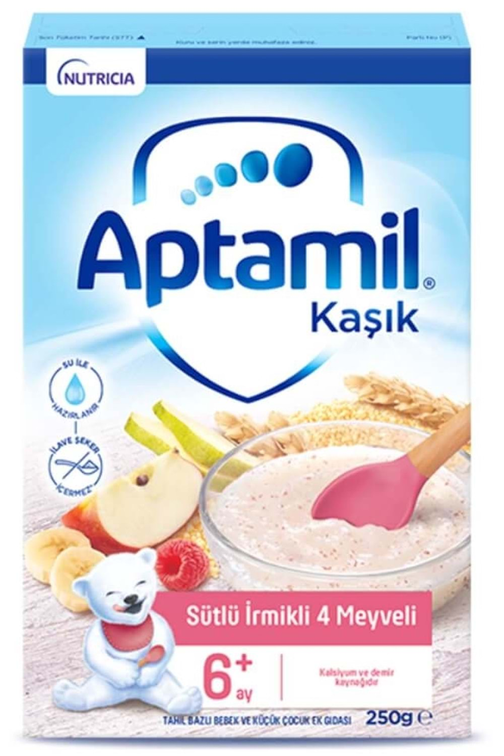 Aptamil Sütlü İrmikli 4 Meyveli Kaşık Mama 6 ay+ 250 gr