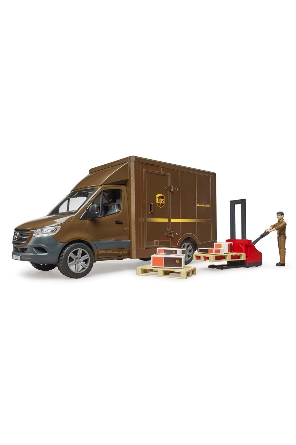 Bruder Mercedes Benz Sprinter Ups Kargo Aracı Transpalet 02678