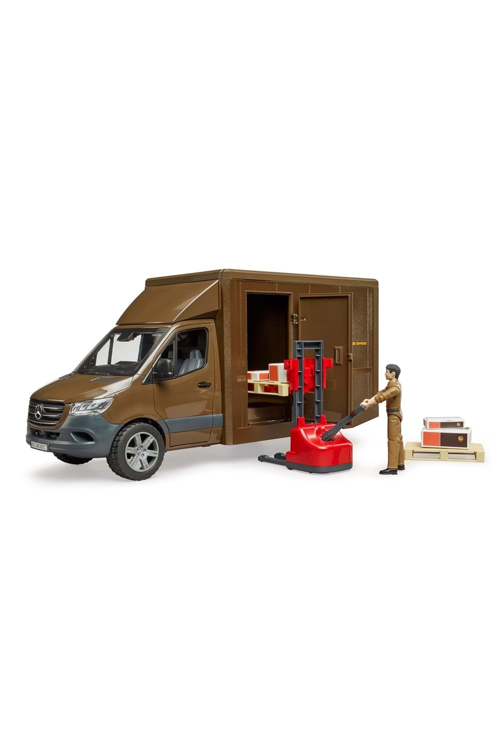 Bruder Mercedes Benz Sprinter Ups Kargo Aracı Transpalet 02678