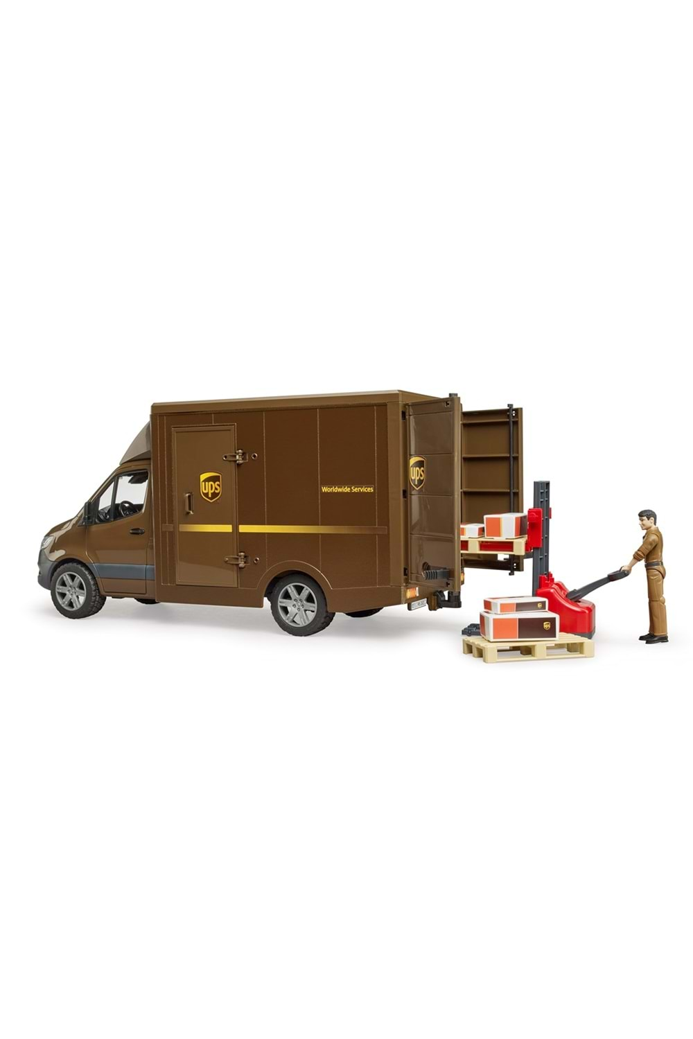 Bruder Mercedes Benz Sprinter Ups Kargo Aracı Transpalet 02678