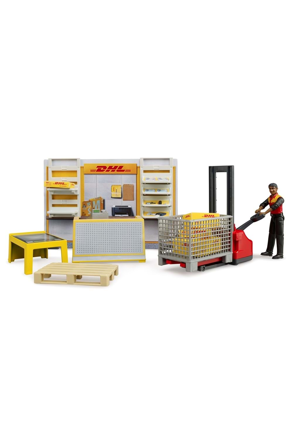 Bruder Dhl Kargo Merkezi ve Transpalet 62251