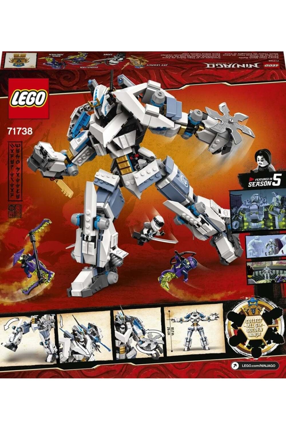 Lego Ninjago Zane in Titan Makine Savaşı 71738
