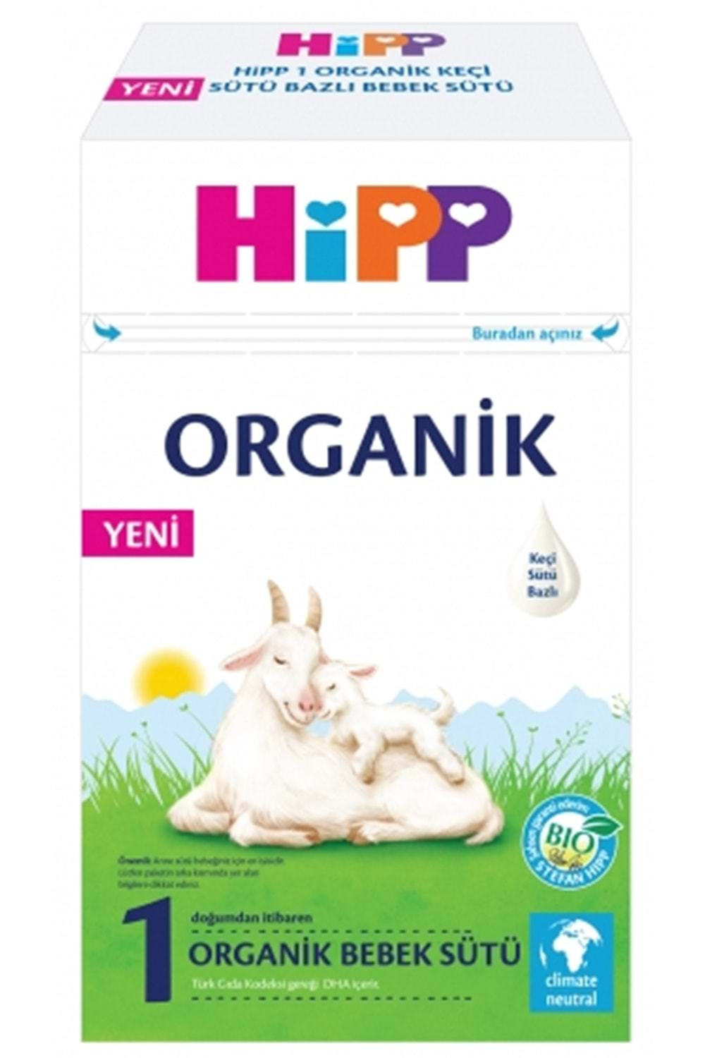 Hipp 1 Organik Keçi Sütü Bazlı Bebek Sütü 400 gr