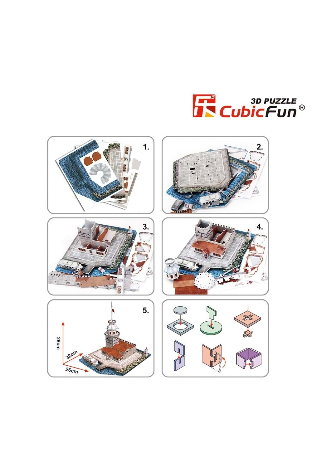 Cubic Fun 3D Puzzle Kız Kulesi