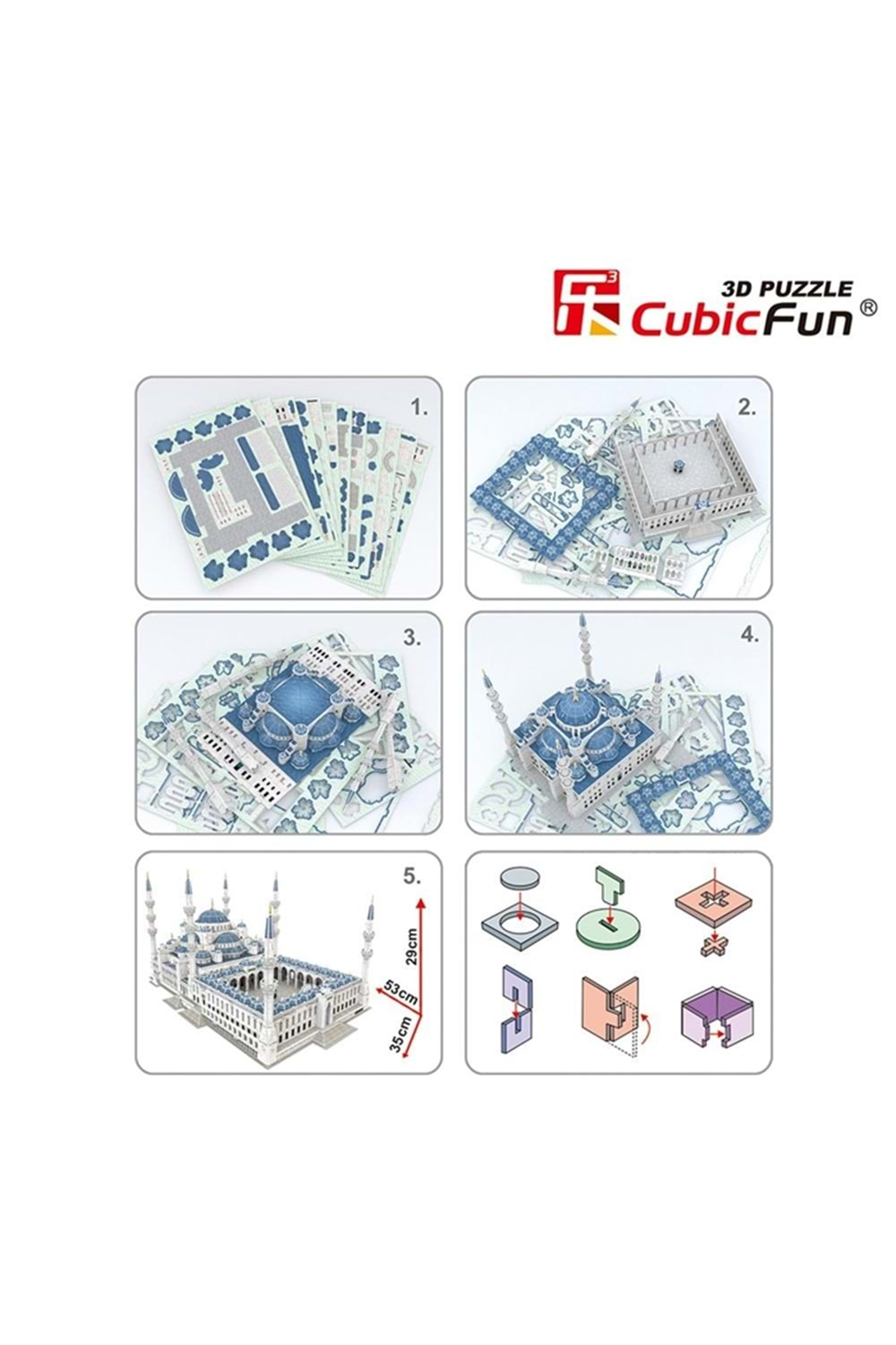 Cubic Fun 3D Puzzle Sultan Ahmet Camii