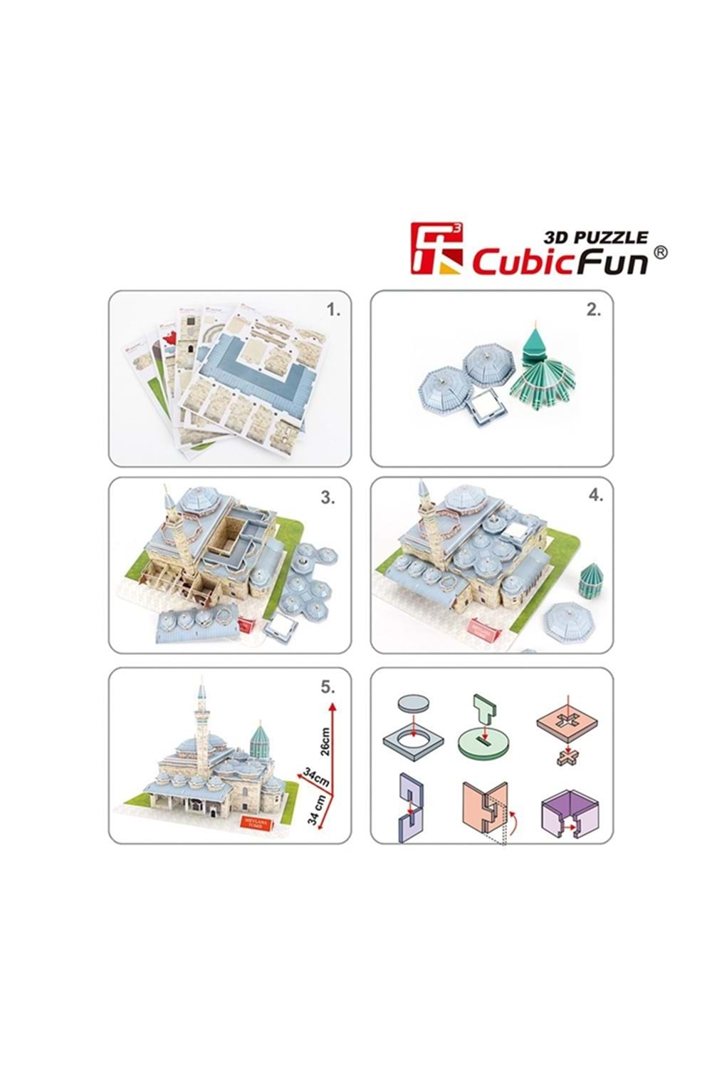 Cubic Fun 3D Puzzle Mevlana Türbesi