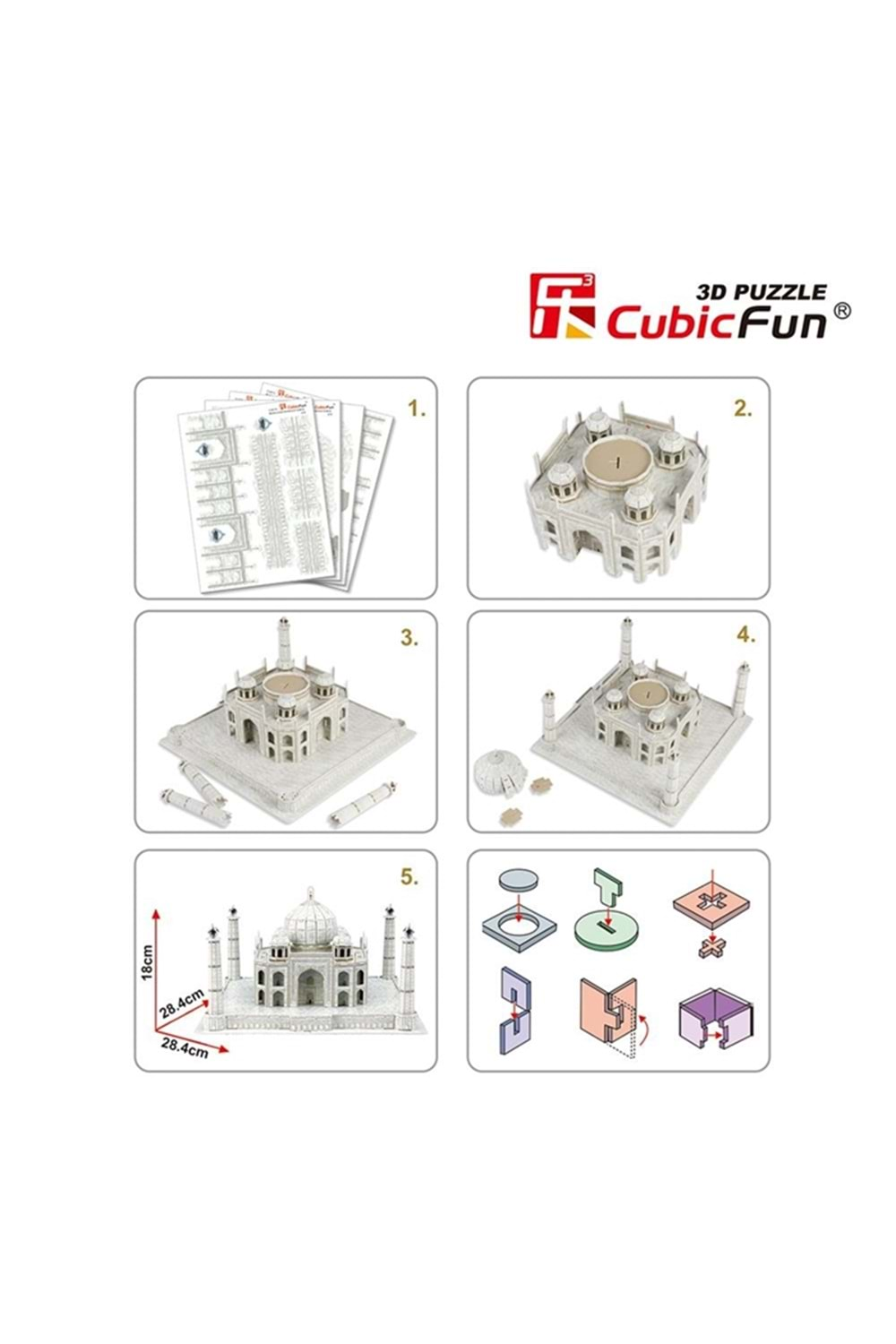 Cubic Fun 3D Puzzle Taj Mahal