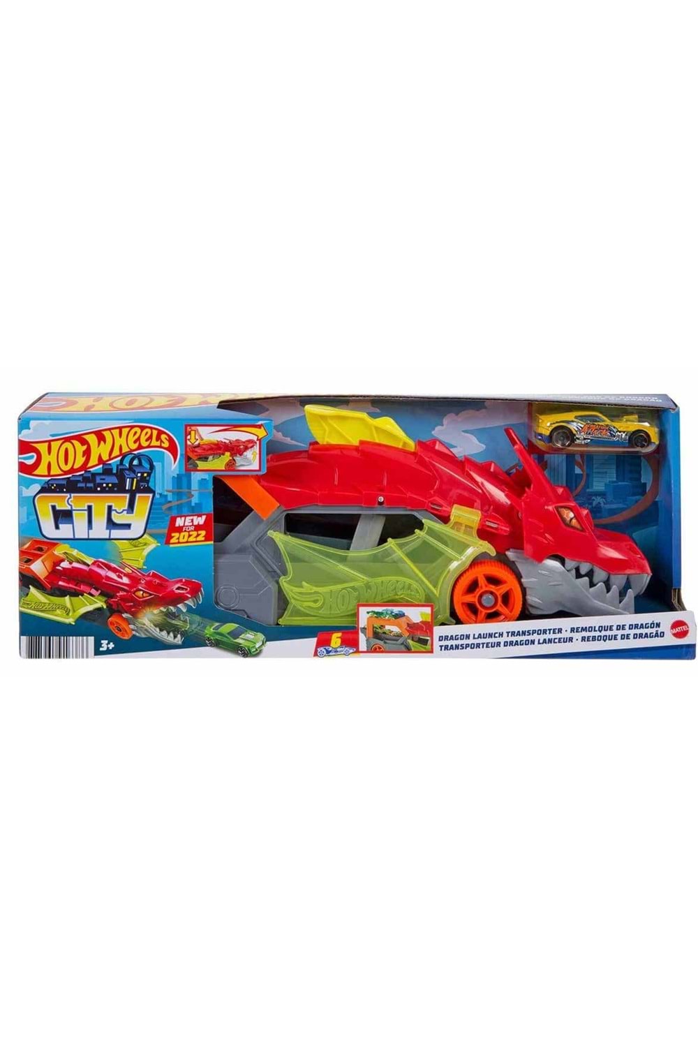 Hot Wheels Fırlatıcı ve Taşıyıcı Ejderha GTK42