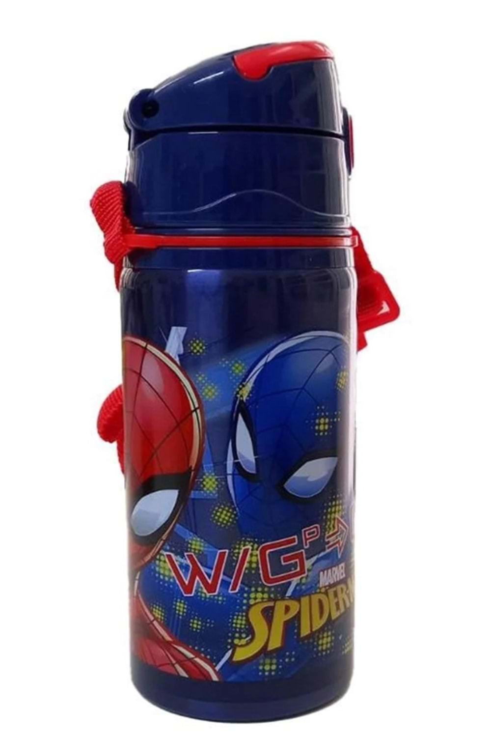 Spider Man Çelik Suluk Pipetli 500 ml