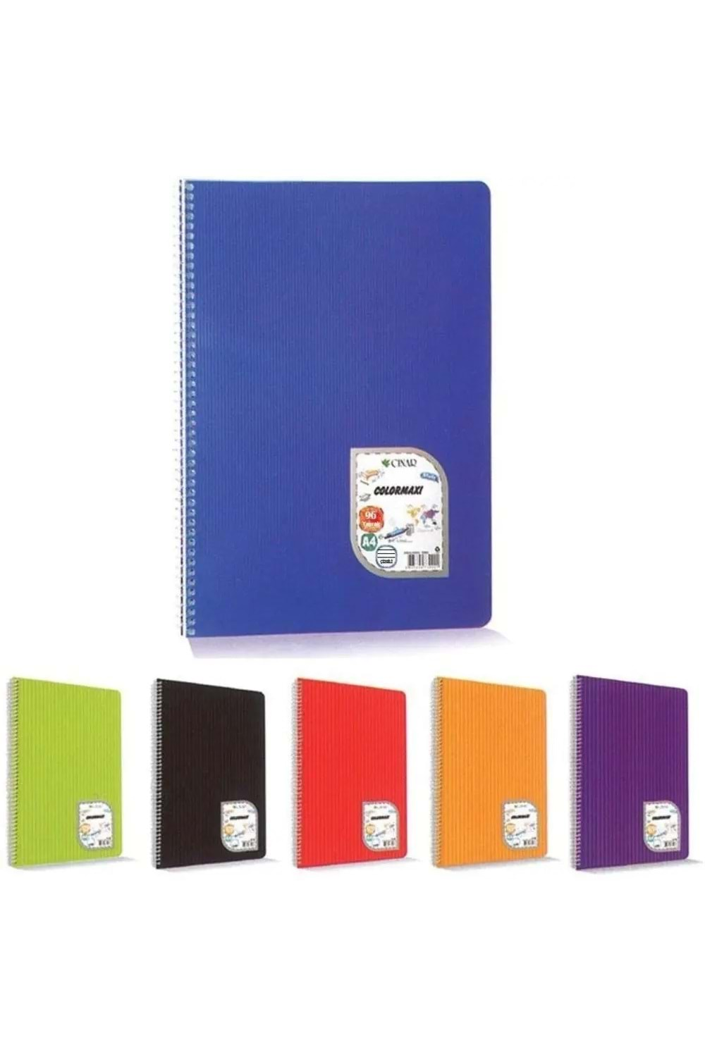 Çınar Colormaxi Kareli Pp Kapak Spiralli Defter A4 72 Yaprak 73002