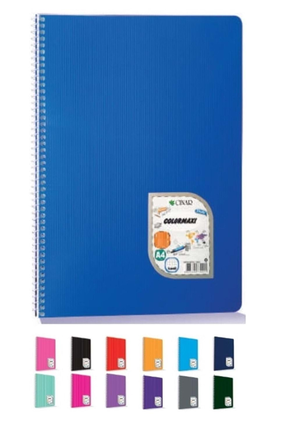 Çınar Colormaxı Çizgili Pp Kapak Spiralli Defter A4 72 Yaprak 73001