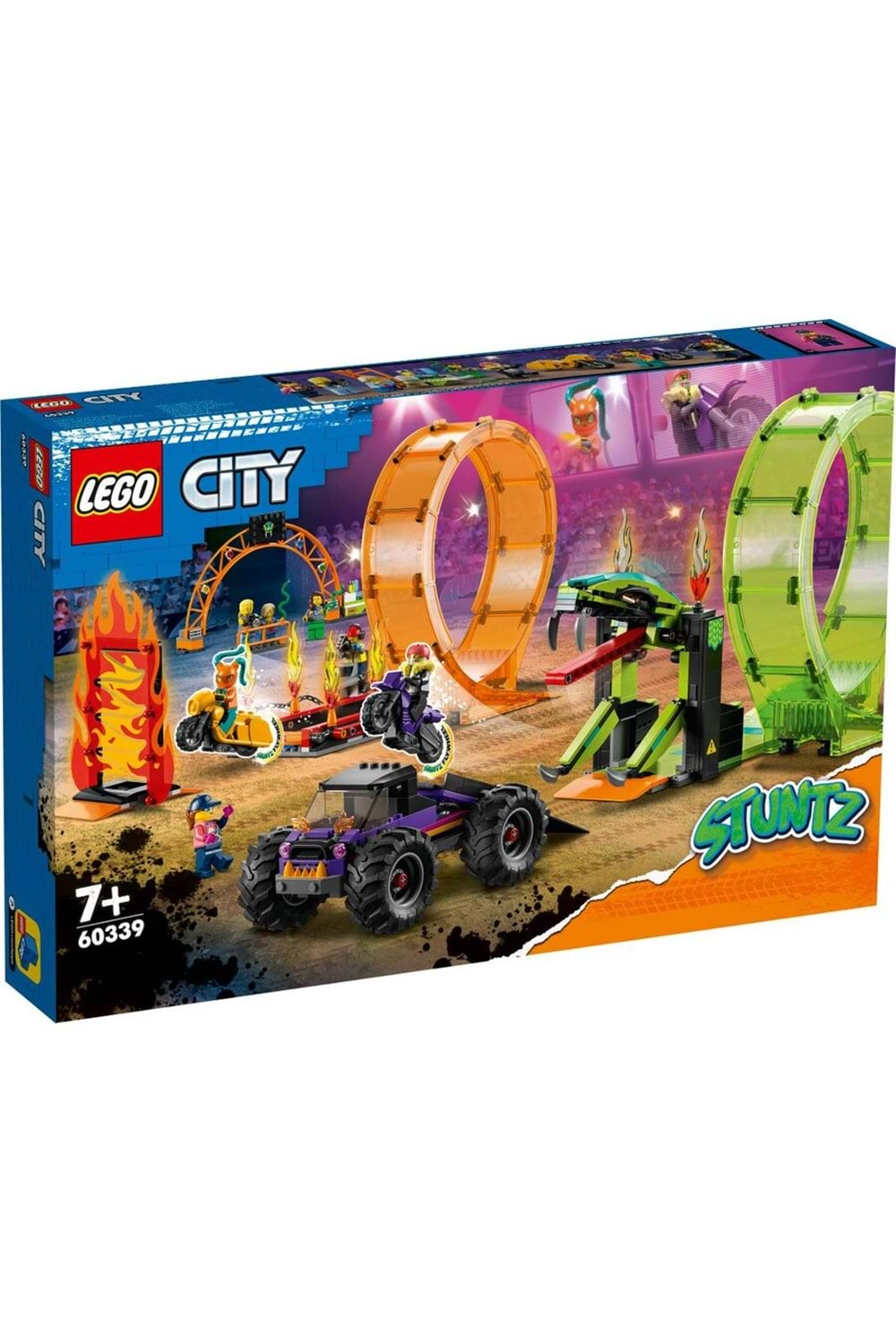 Lego City Stunt Çift Çemberli Gösteri Arenası 60339