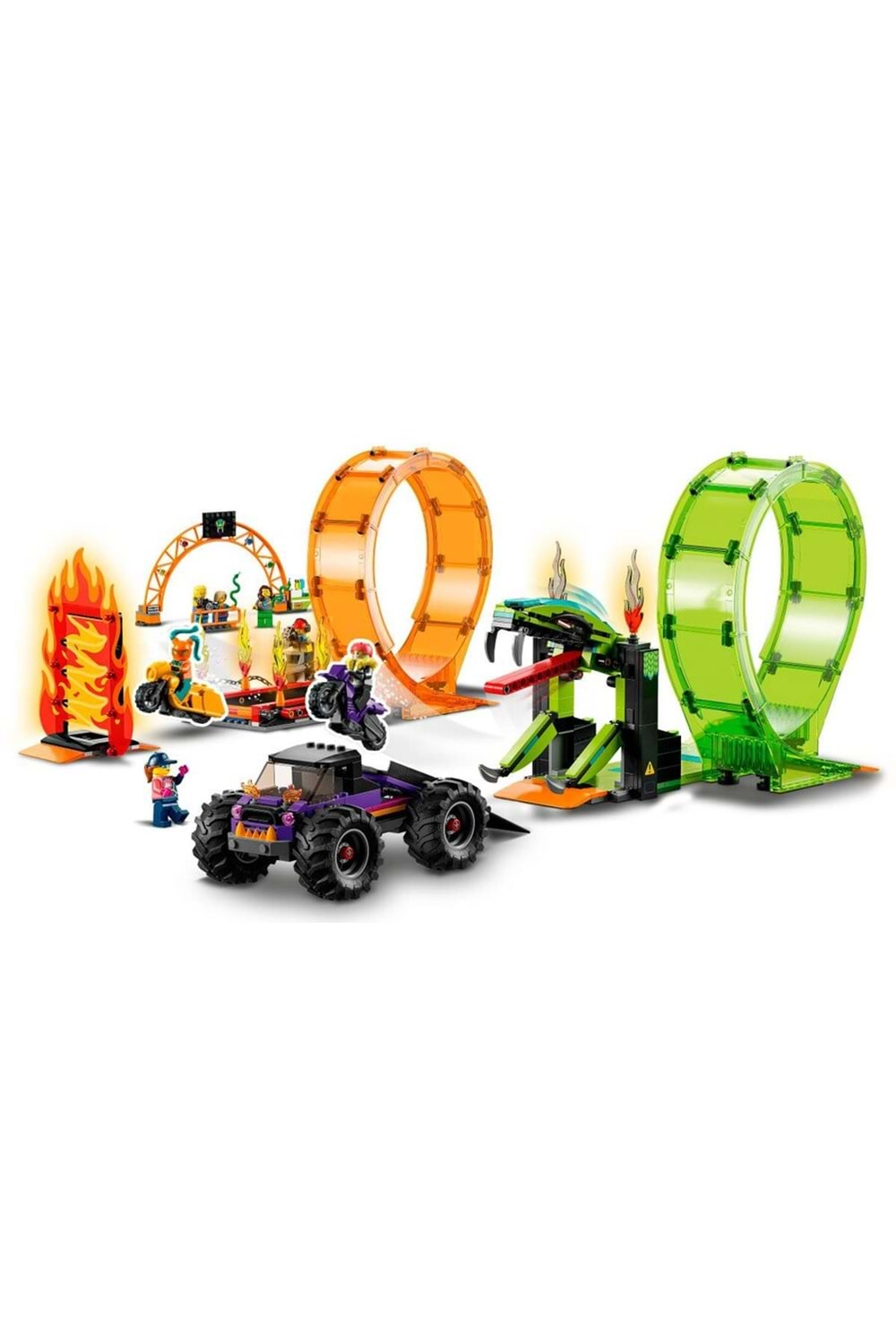 Lego City Stunt Çift Çemberli Gösteri Arenası 60339