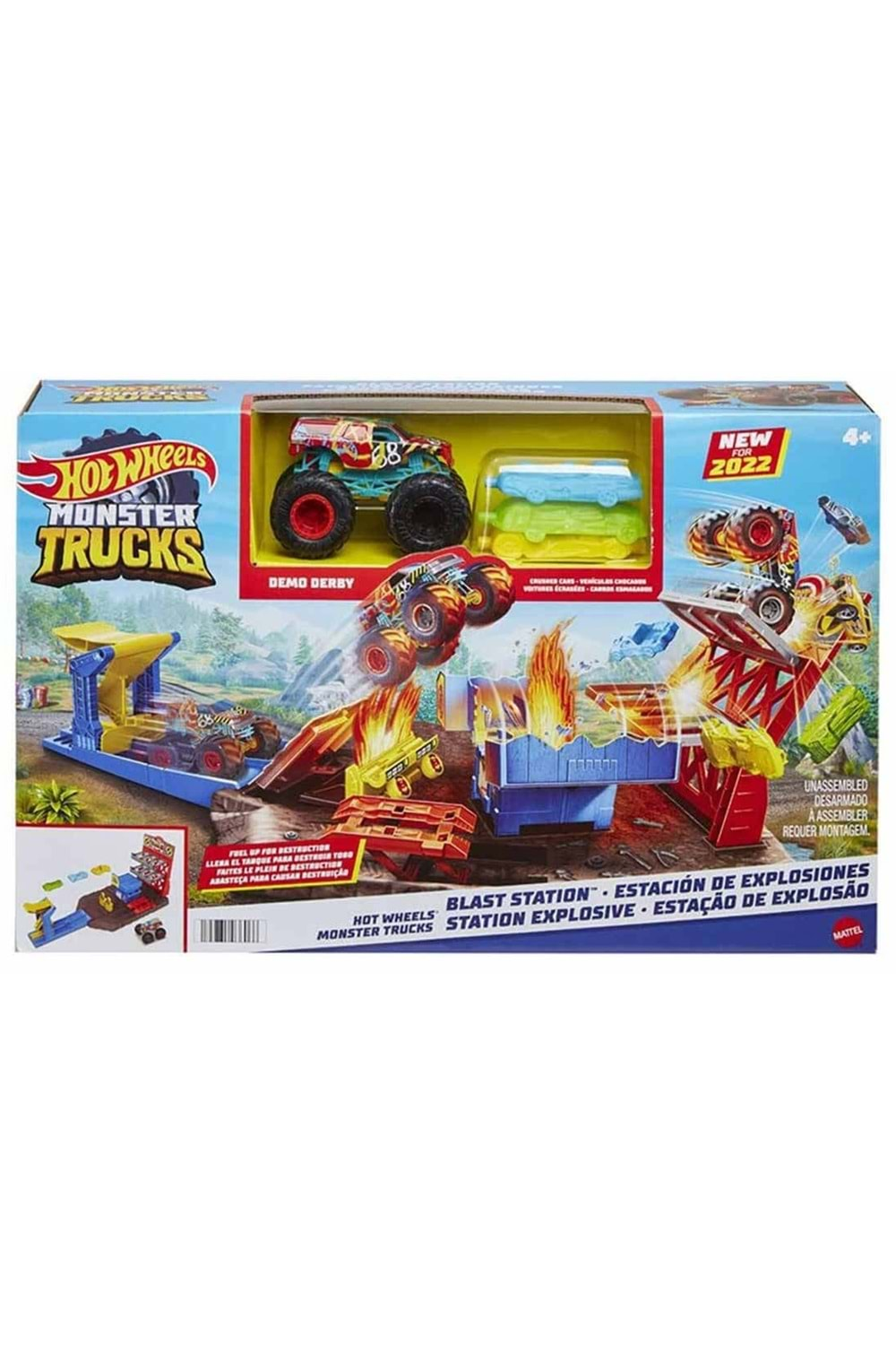 Hot Wheels Monster Trucks Patlama İstasyonu Oyun Seti HFB12