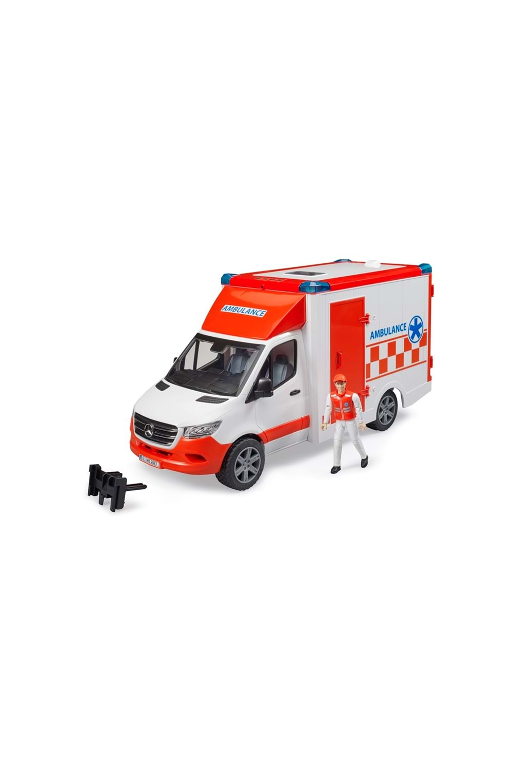 Bruder Mercedes Benz Sprinter Sirenli Ambulans ve Ekibi 02676