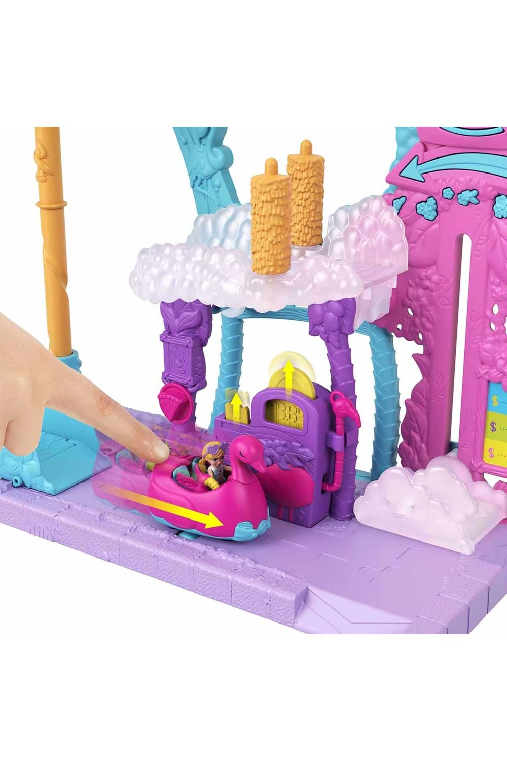 Polly Pocket Flamingo Araba Su Eğlencesi Seti HHJ05