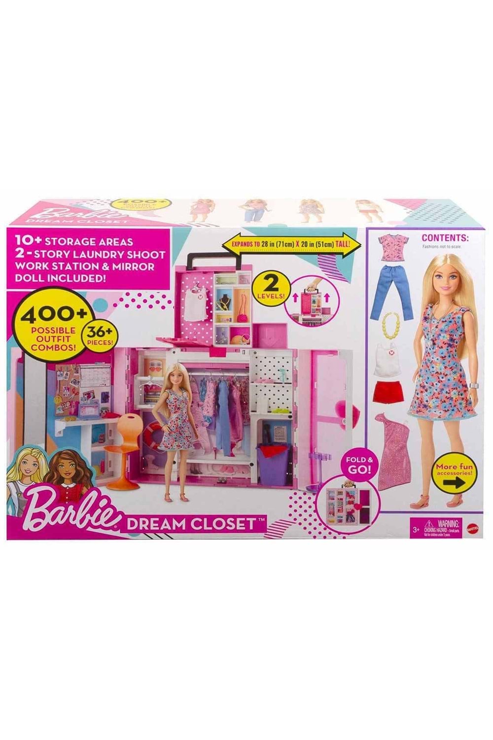 Barbie ve Yeni Rüya Dolabı Oyun Seti HGX57