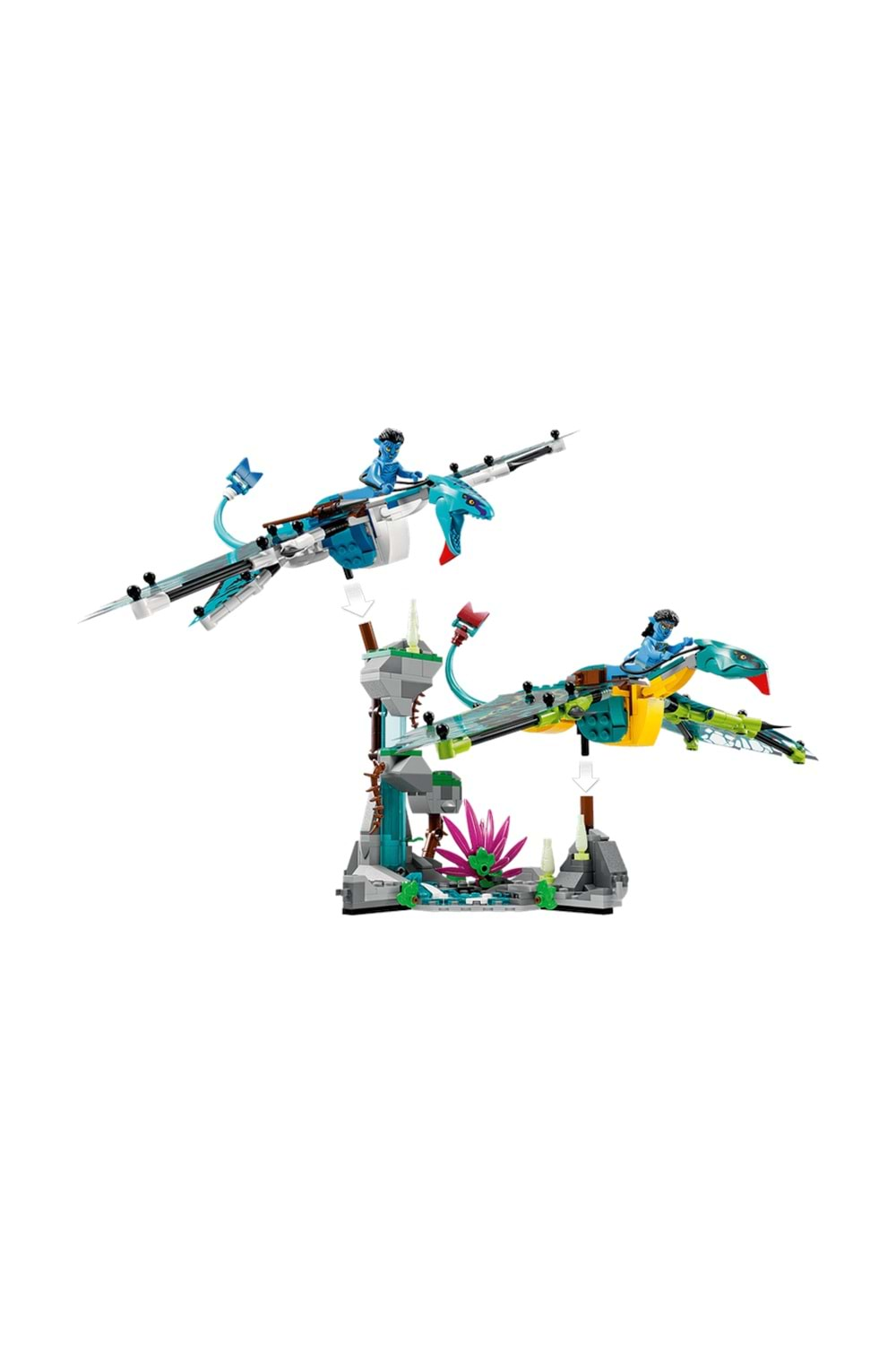 Lego Avatar Jake ve Neytiri nin İlk Banshee Uçuşu 75572