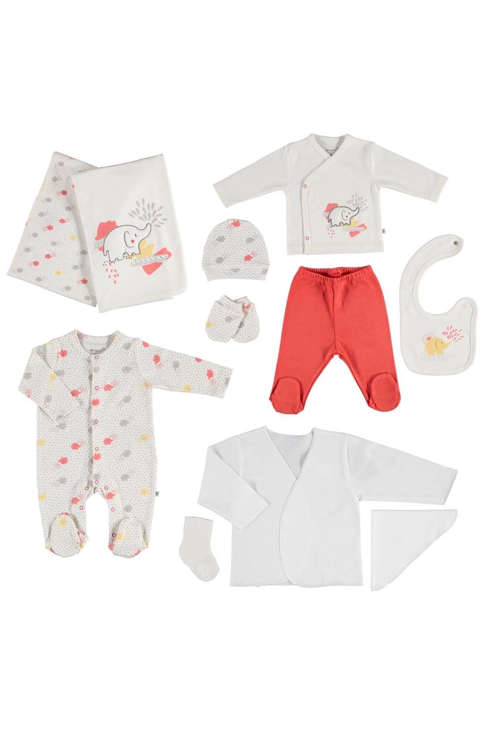 Bi Baby Organik Hastane Çıkışı 10 Parça Natural Circus 63185