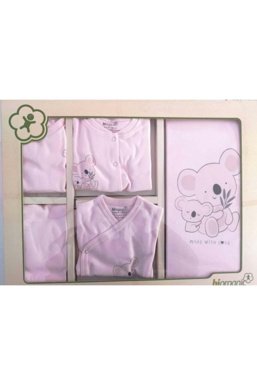 Bi Baby Organik Hastane Çıkışı 10 Parça Basic Pembe 63138