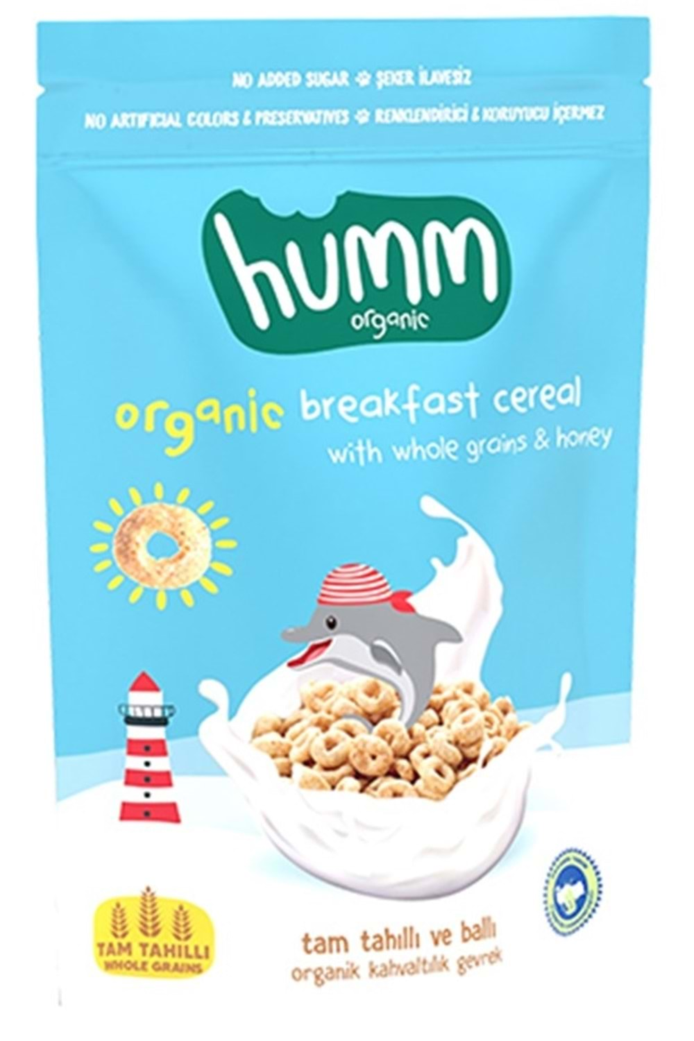 Humm Organic Tam Tahıllı ve Ballı Kahvaltılık Gevrek 80 gr