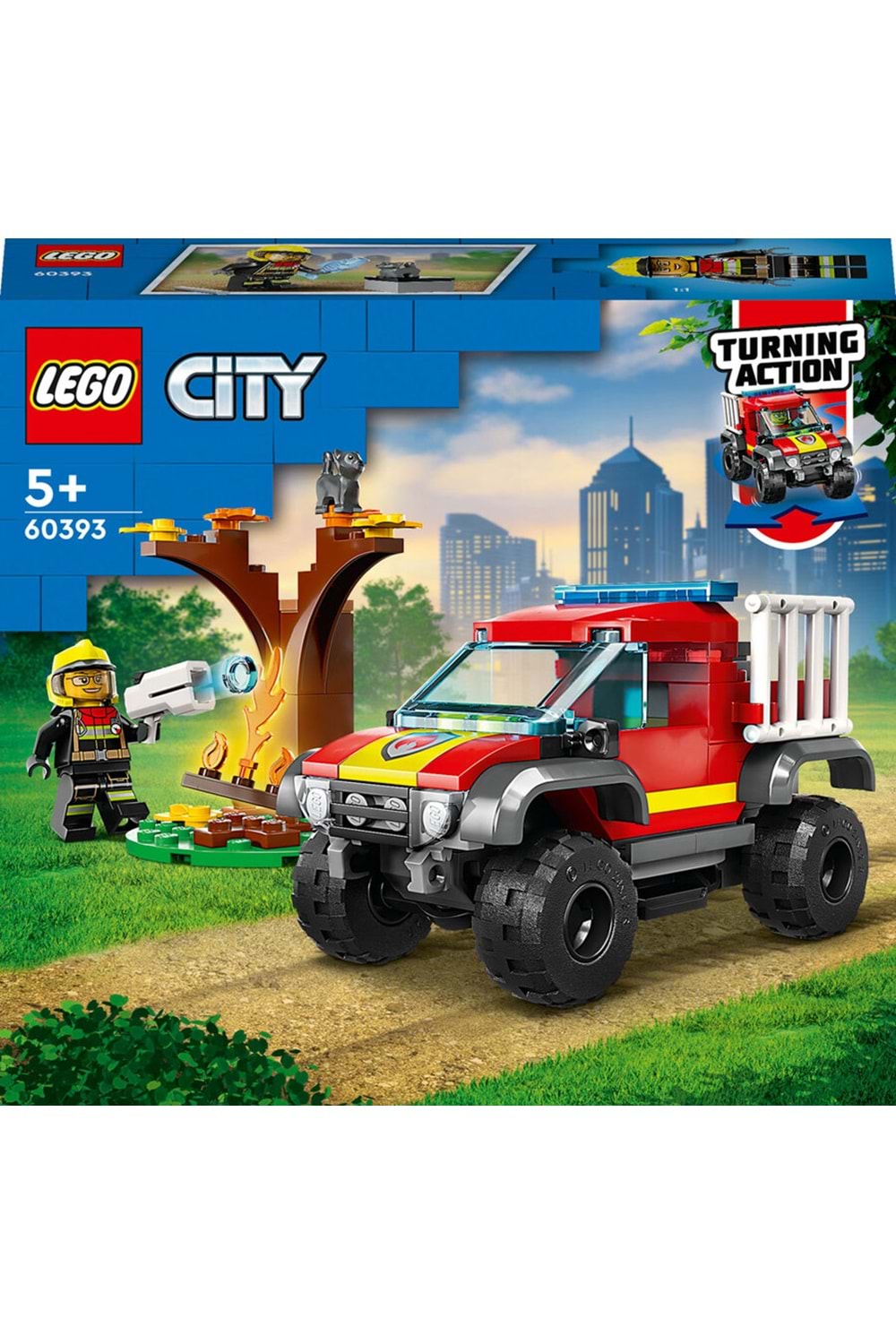 Lego City 4x4 İtfaiye Kamyonu Kurtarma Operasyonu 60393