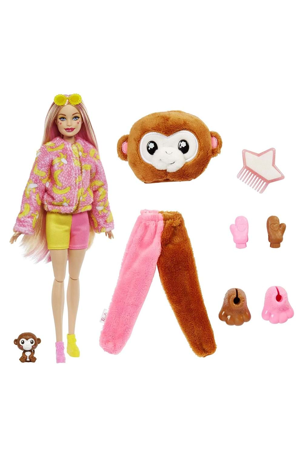 Barbie Cutie Reveal Tropikal Orman Serisi Maymun HKR01